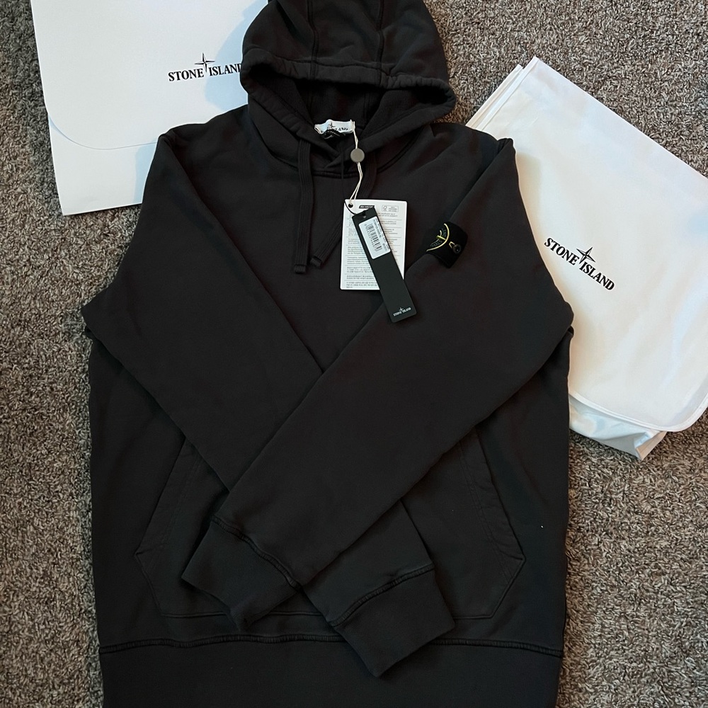 Stone Island 21fw Steel Gray hoodie XL (new)